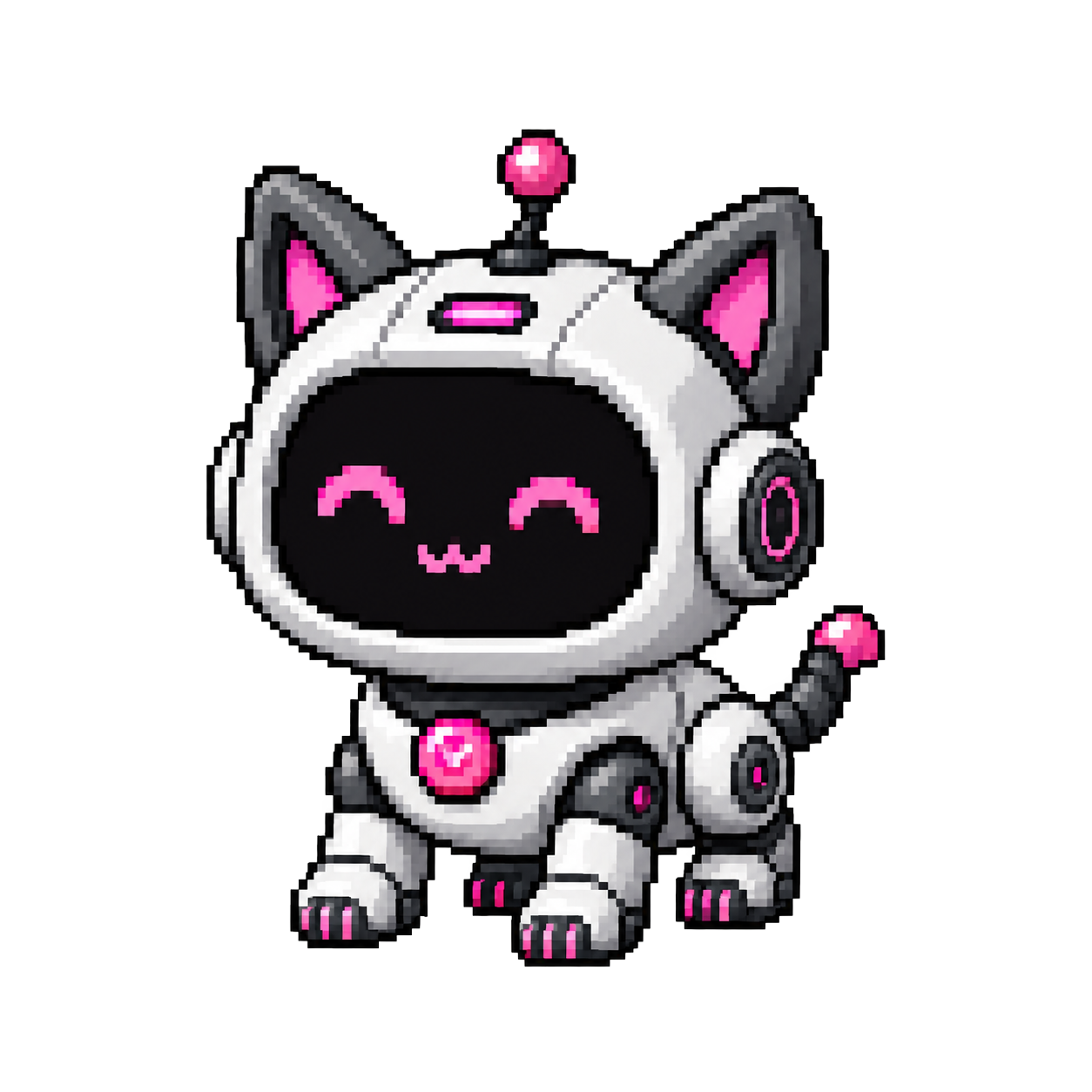 Pixel the robo cat