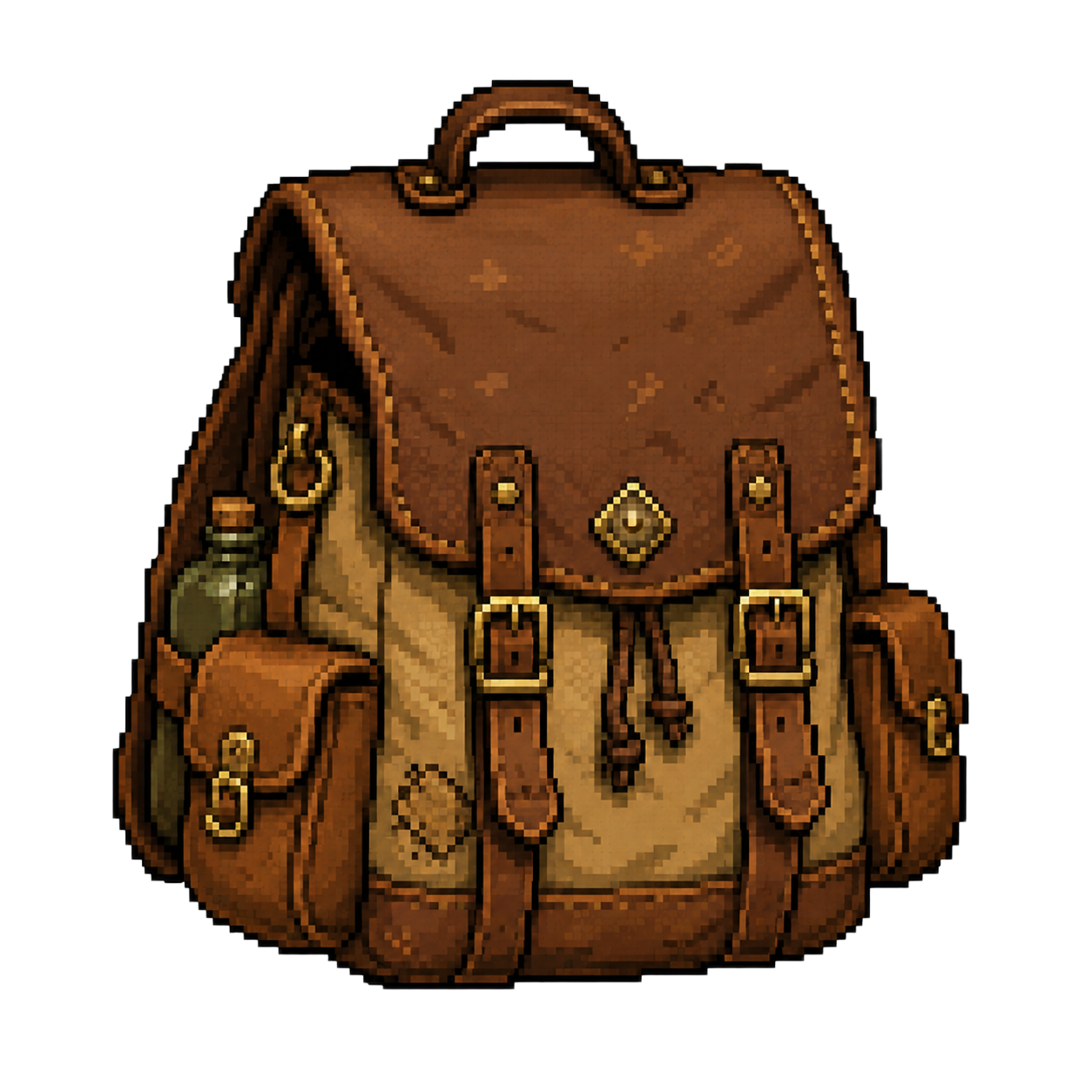 Explorer backpack without its map
