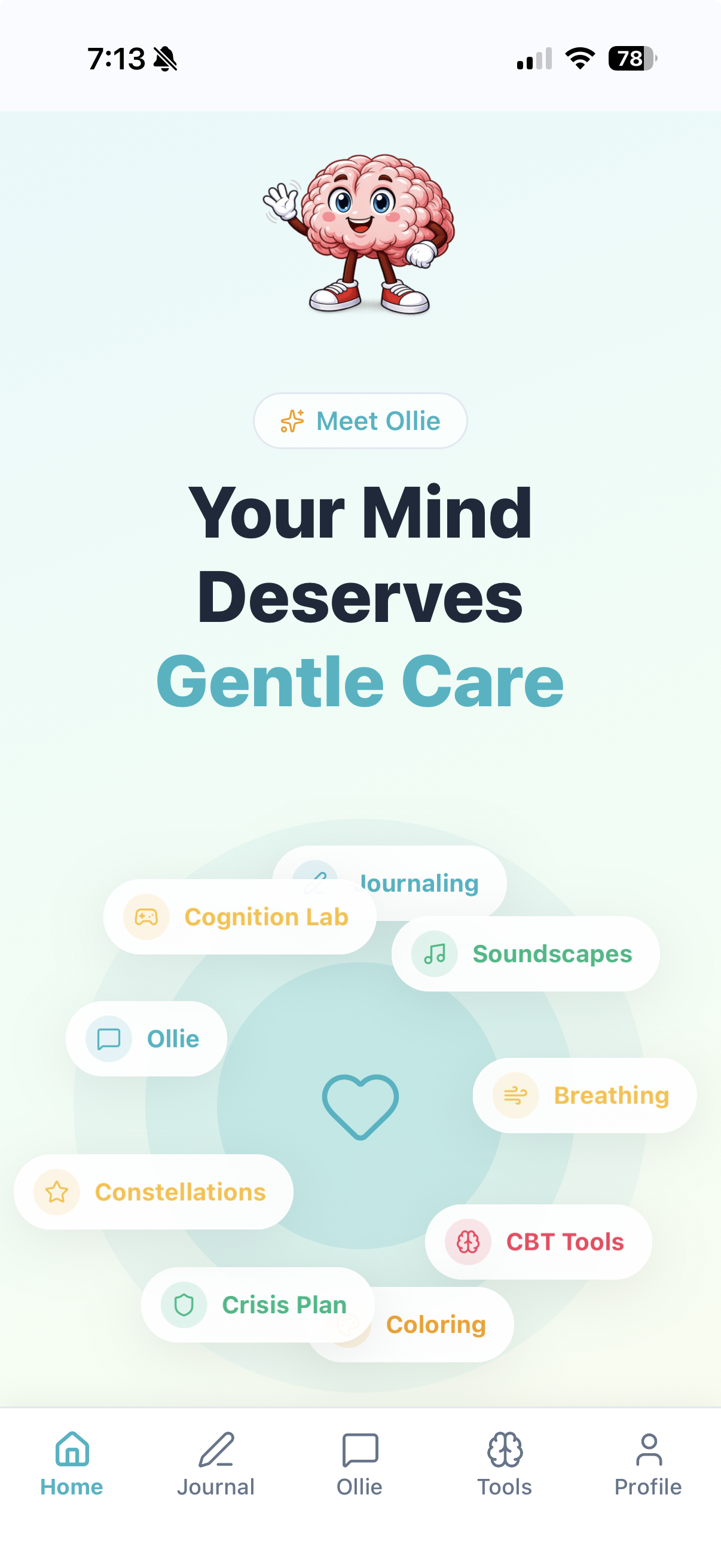 MindfulHand app — Your Mind Deserves Gentle Care